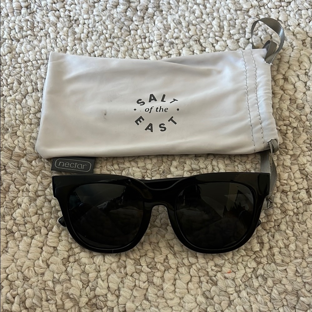 Nectar Black Sunglasses with Pouch